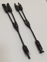 (MC4-Y-2) PAREJA DE CONECTORES MULTICONTACTO MC4 TIPO &quot;Y&quot; 1 A 2 VIAS PARA PANEL SOLAR
