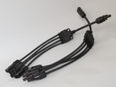 (MC4-Y-4) PAREJA DE CONECTORES MULTICONTACTO MC4 TIPO &quot;Y&quot; 1 A 4 VIAS PARA PANEL SOLAR