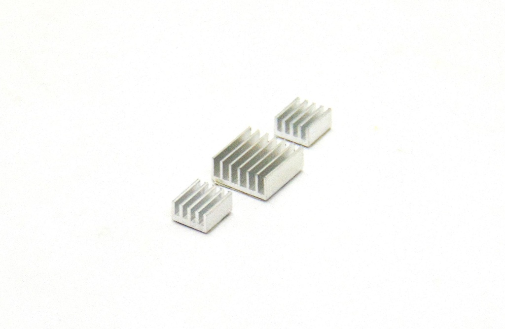 (KIT-HEATSINK)   SET DE 3 DISIPADORES AUTOADHESIVOS PARA RASPBERRY COMPATIBLE CON ARDUINO