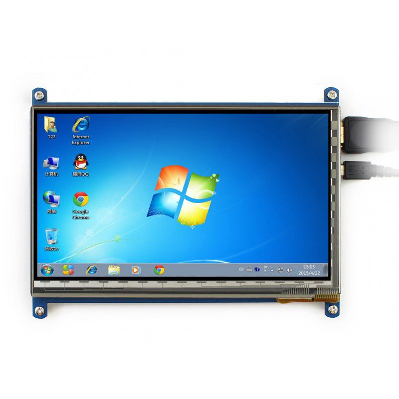 (RASP-TOUCHSCREEN7)   PANTALLA 7" TACTIL C/ENTRADA HDMI P/RASPBERRY