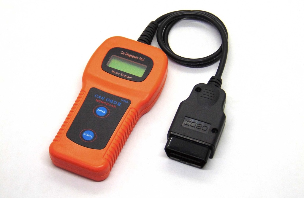 (SCAN-U480)   SCANNER OBD2 AUTONOMO MULTIMARCA LCD (NARANJA)