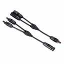 (MC4-Y-2) PAREJA DE CONECTORES MULTICONTACTO MC4 TIPO &quot;Y&quot; 1 A 2 VIAS PARA PANEL SOLAR