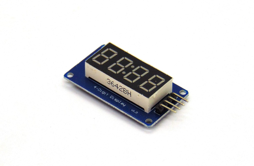 (KIT-CLOCK) RELOJ DIGITAL 4 DIGITOS DE LED COMPATIBLE CON ARDUINO ...