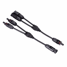 [MC4-Y-2] (MC4-Y-2) PAREJA DE CONECTORES MULTICONTACTO MC4 TIPO &quot;Y&quot; 1 A 2 VIAS PARA PANEL SOLAR