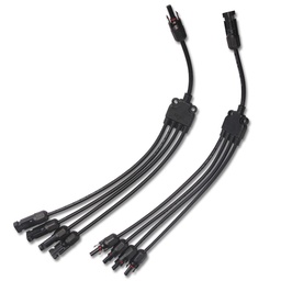 [MC4-Y-4] (MC4-Y-4) PAREJA DE CONECTORES MULTICONTACTO MC4 TIPO &quot;Y&quot; 1 A 4 VIAS PARA PANEL SOLAR